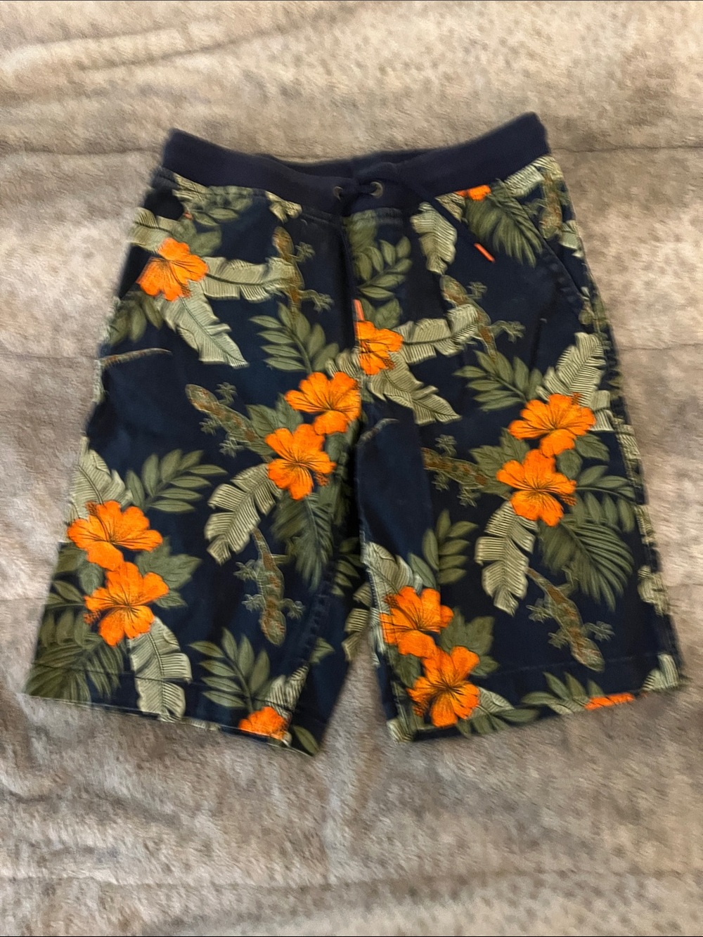 wonder nation Navy Hawaiian Boys Shorts
